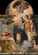 El Greco Annunciation oil